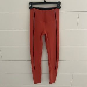 ZYIA Burnt Orange Ribbed Premium 7/8 Leggings